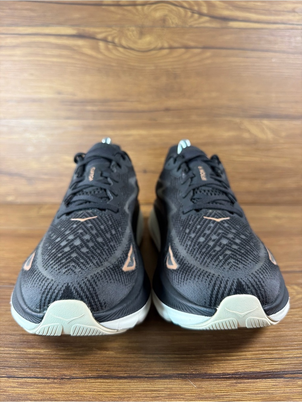 Hoka Clifton 9 Women's‎ Running Shoes Black Rose Gold Size 9.5 - Picture 5 of 10